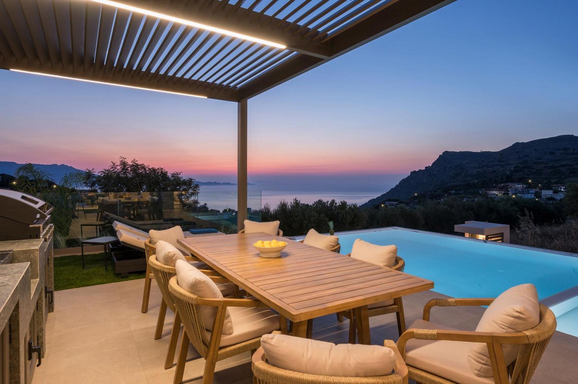 Villa Ekphrasis With Sea View And Jacuzzi Ravdhoúkha Екстериор снимка